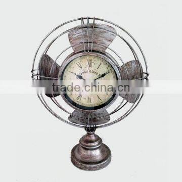 Fan Metal Clock