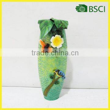 Adorable metal flower pot umbrella for garden