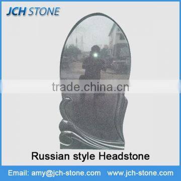 Polished russian style fine natural stone headstones