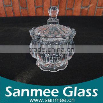 Latest Design Mini Crystal Sugar Bowl With Glass Lid photo-2