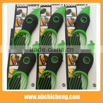 Wholesale eco-friendly home kitchen 3 in 1 avocado slicer avocado 3 in 1 tool