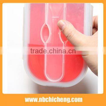 Kitchenware Set Silicone Fast Food Box, Collapsible Bento Lunch Box, Silicone Folding Box photo-3