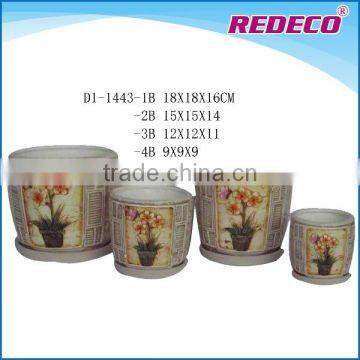 Small ceramic flower pots