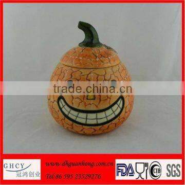 Hot Sale Newest Ceramic Pumpkin Sugar Pot