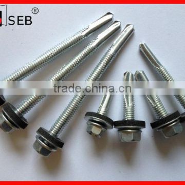 DIN7504 K Hexgonal Washer Head Drilling Screw with EPDM washer