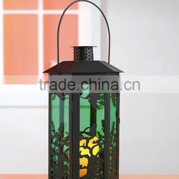 Black Metal Lantern Halloween Decorative Candle Lantern