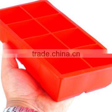 FDA Square Shape 8pcs Silicone Ice Molds photo-6