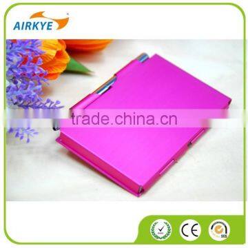 2017 new Aluminum notebook with pen