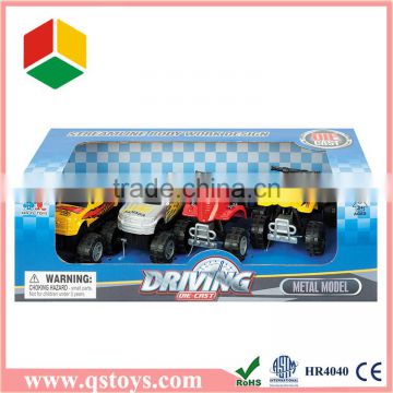 Kids plastic pull back mental car toys for sale