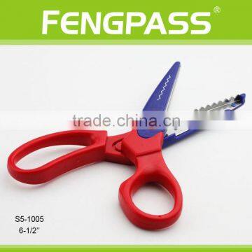 S5-1005 6.5 Inch 2Cr13 Stainless Steel Blade With Colorful Plastic Handle Color Scissors For Kids photo-3