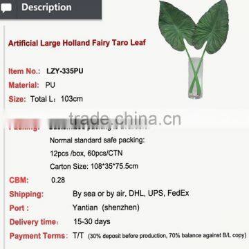 Decorative Artificial Plants Large Holland Fairy Taro Leave Artificial Leaves photo-2