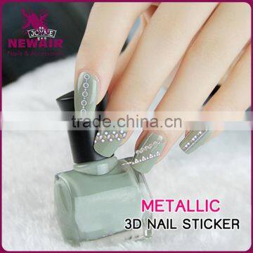 New Air Hot Sale Metallic 3D Nail Sticker photo-3
