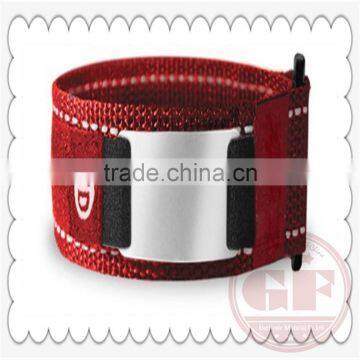 Fancy QR Code Engraved Promotional Rubber Band Weaving Bracelet photo-3