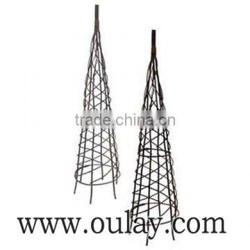 Mini Black Bamboo Trellis/bamboo Garden Trellis Suport Plants photo-3