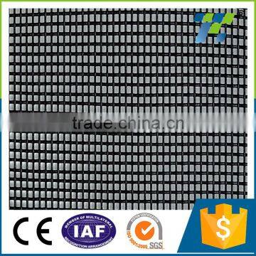 Black PVC Mesh Fabric