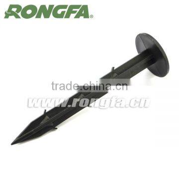Black color 15cm Garden plastic ground peg tent fix peg nails