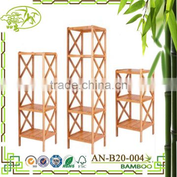 Aonong bamboo clothing hanging rack/towel and shelves stand sundries mounted storage cabinet Clothing storage rack