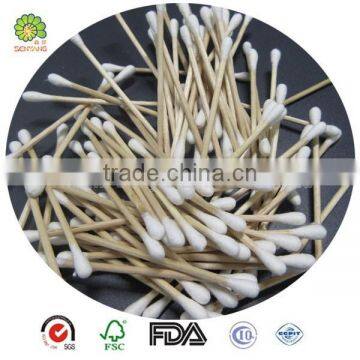 Double Sides Plastic Stick 100% Cotton Baby Use Cotton Swab photo-4