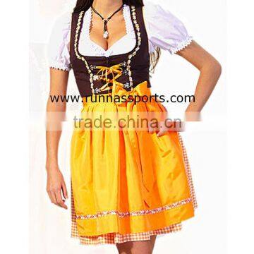 Women Custom Cotton Polyester Trachten Mini Dirndl, BAVARIAN DIRNDL for wemen