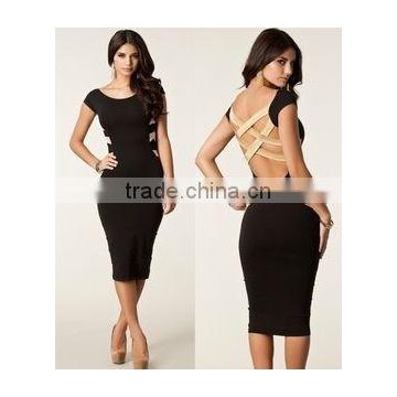 Black banadge slim sexy dress for party