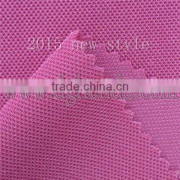 2015 new style 100% polytester middle BK/mesh fabric/cloth for handbags,shoes lining and so on