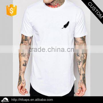 Oem Hip Hop Curved Hem T shirt