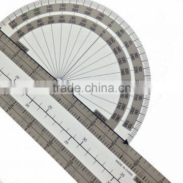 Kearing brand manufacture high quality transplant flexible fixed plotter, plastic aviation ruler for pilot training # CP-1