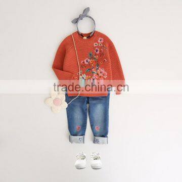 Cotton Girl Sweater With Long Sleeve Knitwear Jumper Pullover Manufacturers photo-2