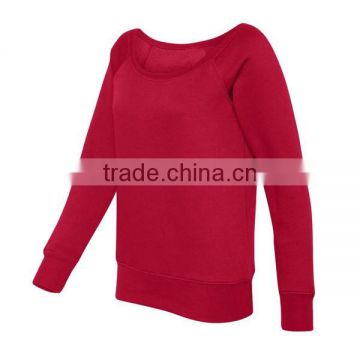 Women plain red sweatshirt, tri-blend sweatshirt with many colors