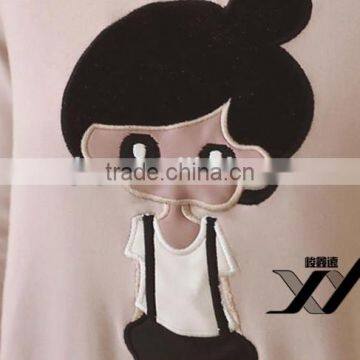 Long Design Pullover Women Cheap Embroidery Hoodies photo-5