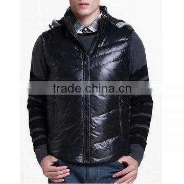 2015 Wholesale Man's Spring Thin Short Down Vest photo-5