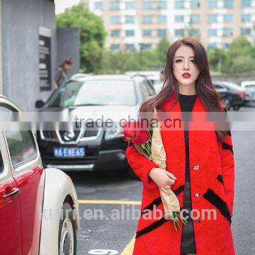 2016 Winter 100% Real Rex Rabbit Fur Coat Women's Genuine Rex Rabbit Fur Coat Long Style Fashion photo-6