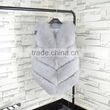 Brand Design 2016 New High-quality Long Fox Fur Vest Female Autumn and Winter Fashion New Factory Price of Luxury Fur Coat photo-6