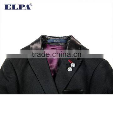 ELPA NXB0075 Designer 3 Piece Fancy Tailor Made Slimming Black Red Boys Suits photo-6