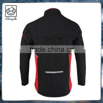 Sports Custom Cycling Hooded Black Softshell Jacket for Man and Woman photo-4