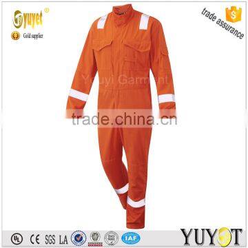 Manufacture 100%Cotton Fire Resistant Workwear European Coverall for Oil and Gas Industry