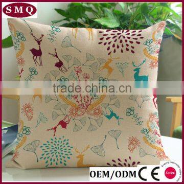 Hotsale Santa and Deer Painting Christmas Pillow Cover photo-3