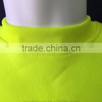 Poly/Cotton Fleece hi Vis Jacket Safety Sweatshirt With Heat-transfered Reflective Tape Meet CSA Z96 Requirement photo-5