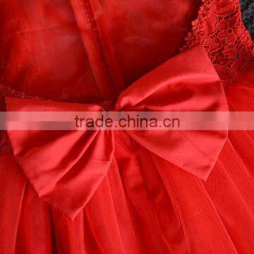 Modern Summer Lace Flower Baby Girl Birthday Vest Dress photo-3