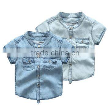 Wholesale boys child clothes 100% cotton kids blank clothing shirts