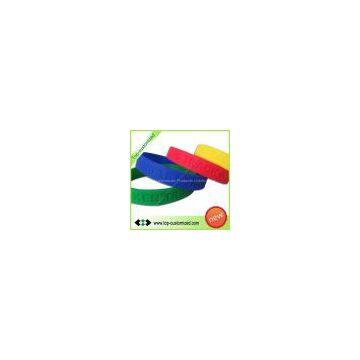 Fashion one inch custom silicone band