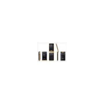 850mAh Flip Model Mobile Phones with Double screen and Four frequency