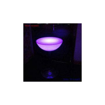 led restaurant glowing tables bar
