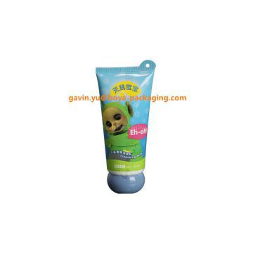 offset printing facial cleaner cream with screw top cap unique plastic tube tail