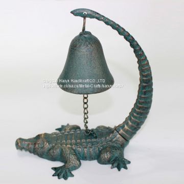 Cast Iron Bell with alligator