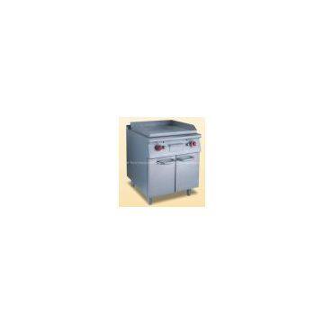 Gas griddle with cabinet