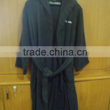 Hot Selling Kids Black Color Cheap Bathrobes for Kids