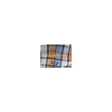 yarn dyed check cotton shirting fabric stock