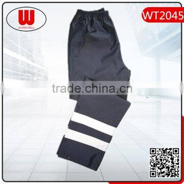 workwear black reflective pants