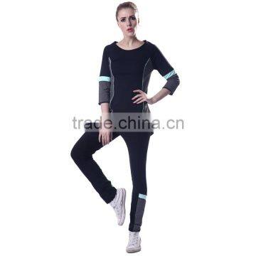 3/4 Sleeve Polyester Fabric for Women Sportswear Suit photo-3